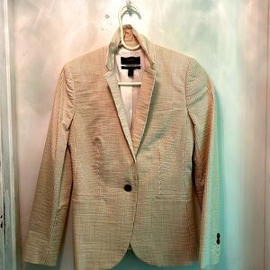 Size 2 ,J.crew , seersucker tan blazer
